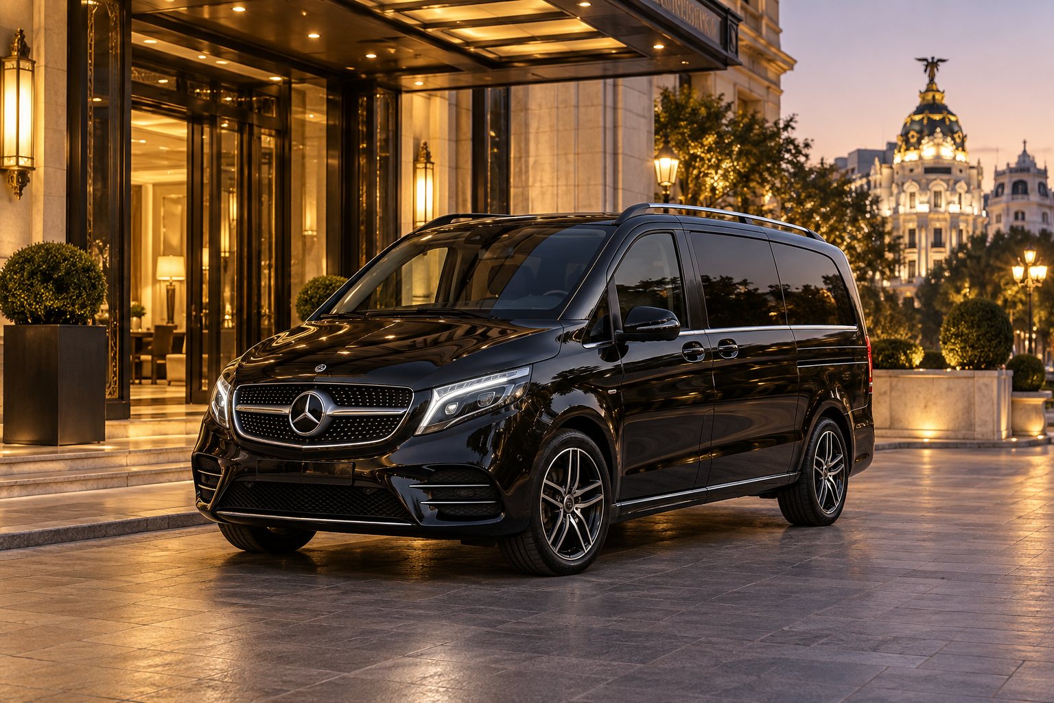 Mercedes-Benz Clase V ejecutiva con conductor para delegaciones en Madrid